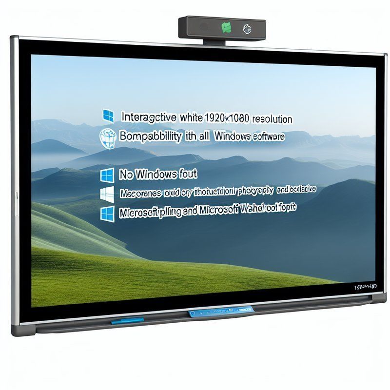 1920*1080 Resolution Interactive Whiteboard for All Windows Software Compatibility