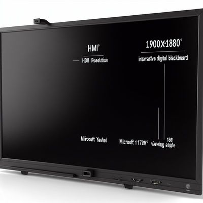 تخته سیاه دیجیتال تعاملی با وضوح 1920*1080 با ورودی HDMI و زاویه دید گسترده 178 درجه